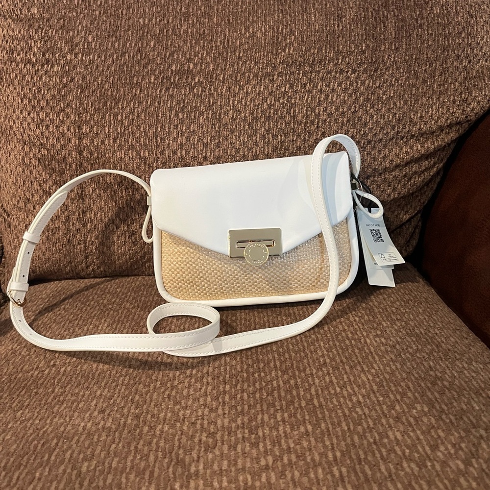 Ted Baker London Crossbody Bag in White and Tan